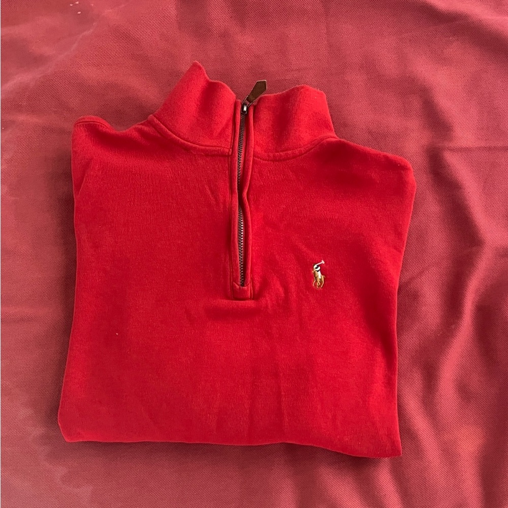 Polo by Ralph Lauren Red Cowl Neck Sweater